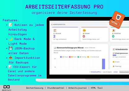 Arbeitszeit Pro